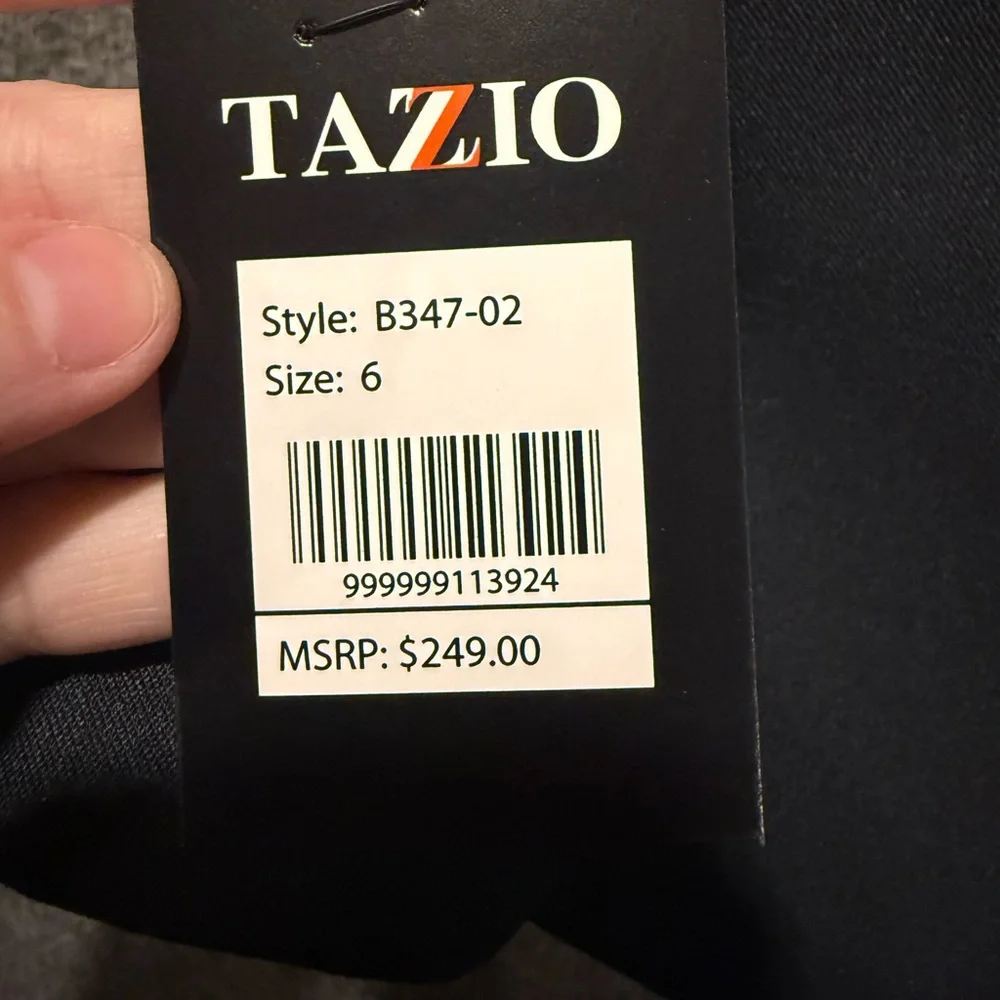 Tazio Suit Set Youth Boys sz 6 gray 4 piece jacket tie vest shirt Slim *No Pants